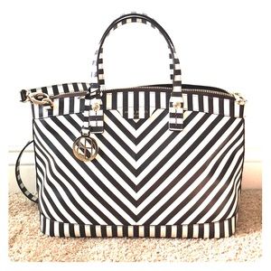 Henri Bendel Stripped Bag